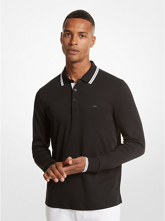 Greenwich Cotton Polo Long-Sleeve Shirt image number 0