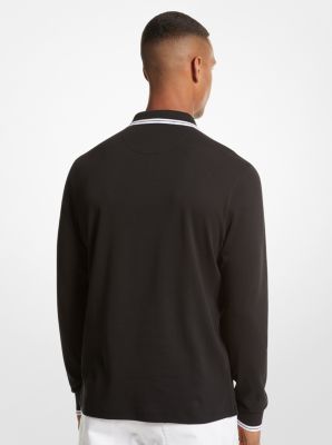 Greenwich Cotton Polo Long-Sleeve Shirt image number 1