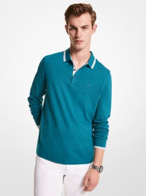 Greenwich Cotton Polo Long-Sleeve Shirt | Michael Kors