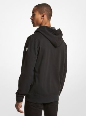 Reversible Logo Cotton Blend Zip-Up Hoodie | Michael Kors