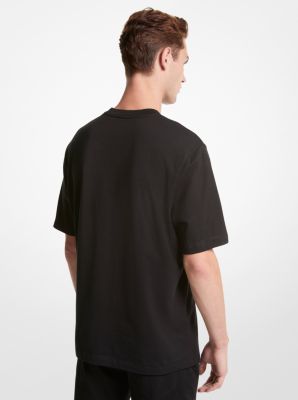 T-shirt en coton à logo brodé image number 1