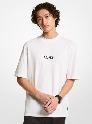 Embroidered Logo Cotton T-shirt | Michael Kors