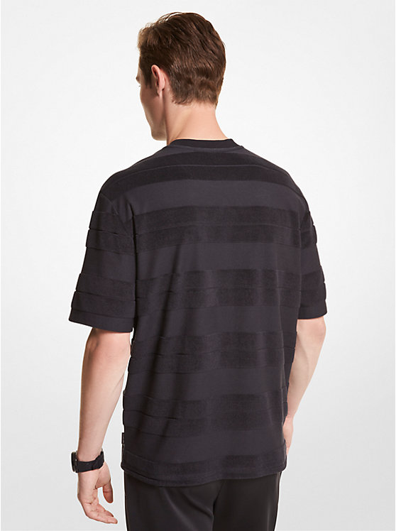 Striped Logo Terry T-Shirt image number 1