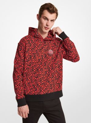 Graphic Logo Cotton Blend Hoodie Michael Kors Canada