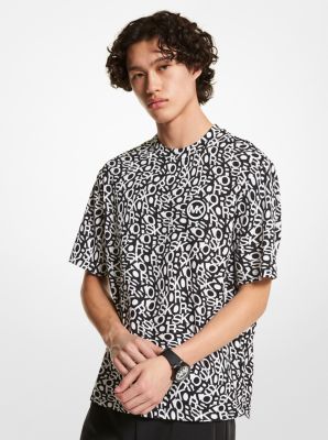 T-shirt in cotone con stampa logo