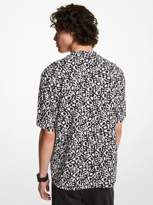 T-shirt in cotone con stampa logo