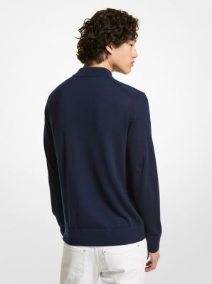 Merino Wool Mock Neck Sweater