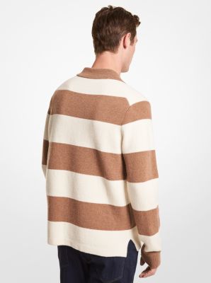 Striped Wool Blend Sweater | Michael Kors Canada