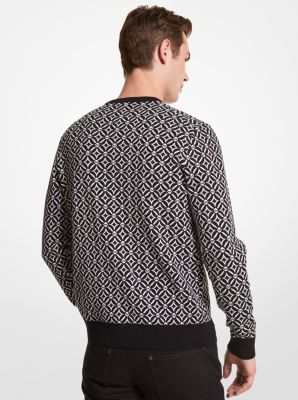 Brushed Logo Jacquard Sweater