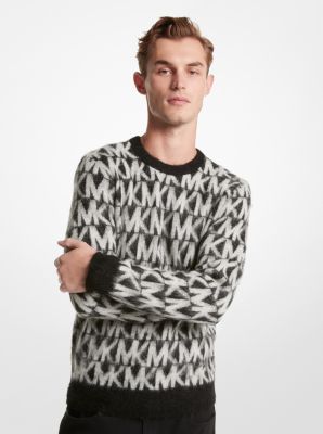 Brushed Logo Jacquard Sweater | Michael Kors