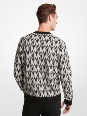 Brushed Logo Jacquard Sweater