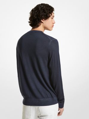 Empire Signature Logo Jacquard Merino Wool Sweater