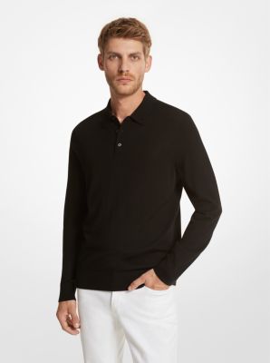 Polosweater van merinowol image number 0