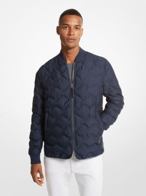 Embossed Midnight Monogram Bomber Jacket - Ready to Wear