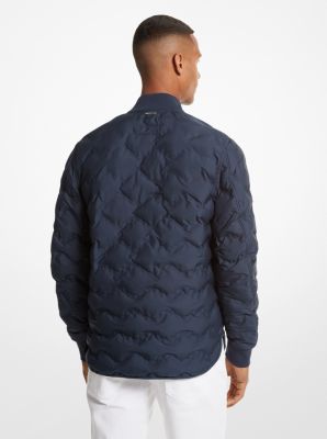 Michael kors deals navy quilted jacket