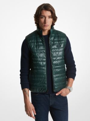 MK Reversible Quilted Vest - Loden - Michael Kors