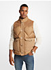 Corduroy and Quilted Nylon Vest image number 0