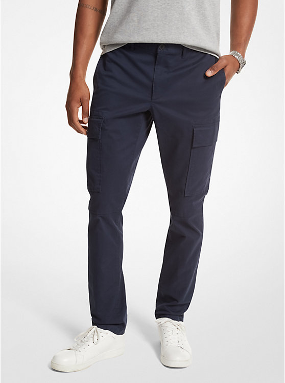 Cotton Blend Twill Cargo Pants image number 0