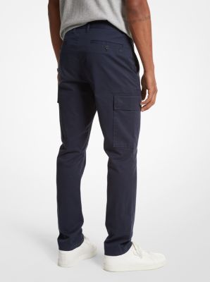 Cotton Blend Twill Cargo Pants | Michael Kors