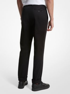 Hose aus Stretch-Baumwolle mit Beinumschlag