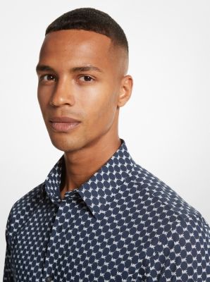 Tシャツ・カットソー Coperni Printed stretch nylon top (COPCH29544 BLUEBLKBLK) COPERNI Printed Stretch Nylon Top (Coperni/Tシャツ