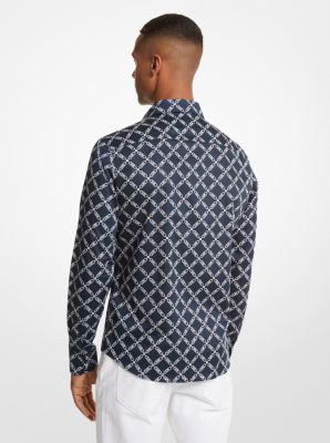 Empire Logo Print Stretch Cotton Shirt image number 1