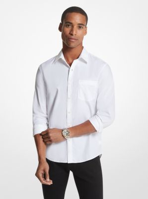 Slim-fit-Hemd aus Baumwollmischgewebe image number 0