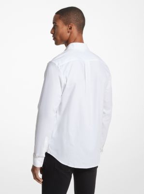 Slim-Fit Cotton Blend Shirt