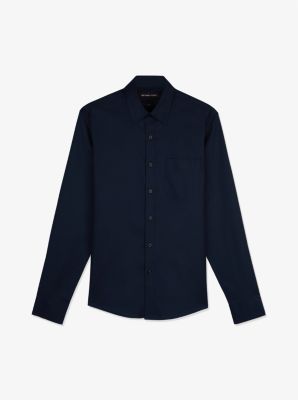 Slim-Fit Cotton Blend Shirt