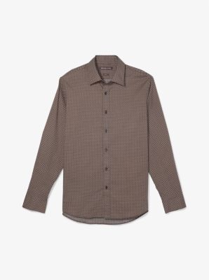 MICHAEL KORS : Stretch Long Sleeve Cotton Shirt ! Jaf Prêt-à-Porter