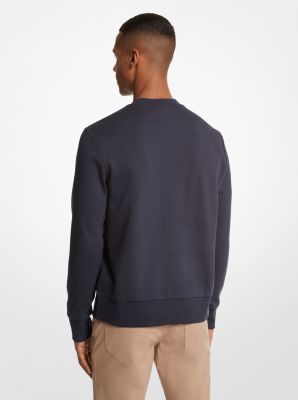Sweatshirt aus Stretch-Baumwolle mit Logo-Print image number 1