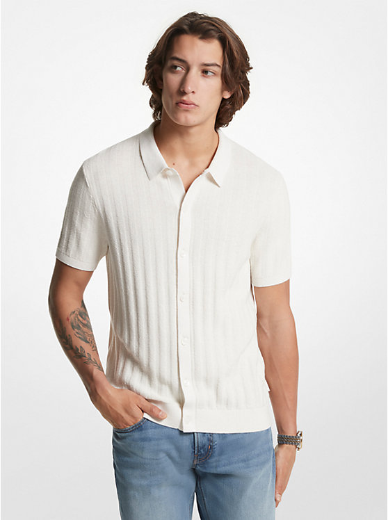 Textured Cotton Blend Shirt image number 0