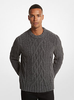 Cable Alpaca Blend Sweater