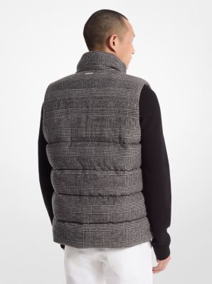 Doorgestikte bodywarmer met Prince of Wales-ruit image number 1