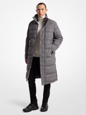 Prince Of Wales Quilted Puffer Coat image number 0