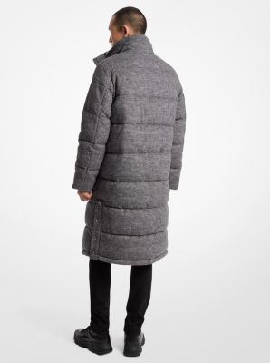 Michael kors long black down coat online