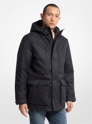 Parka con estampado de espiga