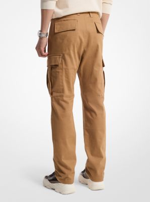 Slim-Fit Cotton Blend Sateen Cargo Pants image number 1