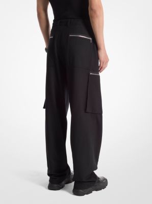 Stretch Wool Zip Cargo Pants image number 1