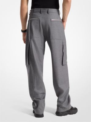 Stretch Wool Zip Cargo Pants image number 1