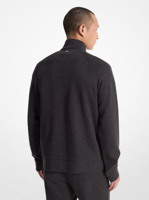 Ribbed Cotton Blend Knit Jacket image number 1