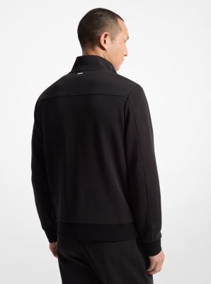 Stretch Cotton Mock Neck Jacket image number 1