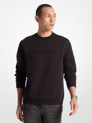 Logo Embossed Cotton Blend Sweater image number 0