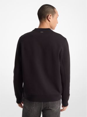 Logo Embossed Cotton Blend Sweater image number 1