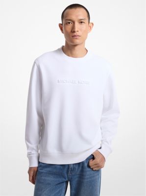 Logo Embossed Cotton Blend Sweater image number 0