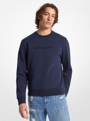 Logo Embossed Cotton Blend Sweater image number 0