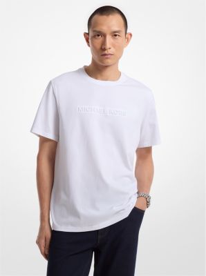 Logo Embossed Cotton T-Shirt image number 0