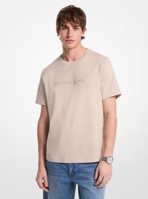 T-Shirt aus Baumwolle mit Logo-Prägung