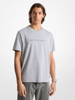 Logo Embossed Cotton T-Shirt