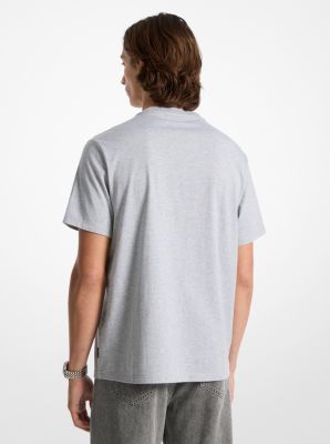 Logo Embossed Cotton T-Shirt